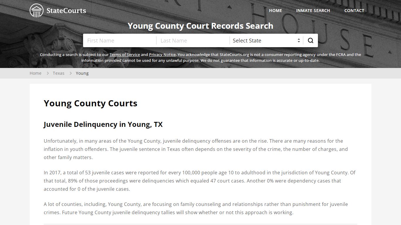 Young County, TX Courts - Records & Cases - StateCourts